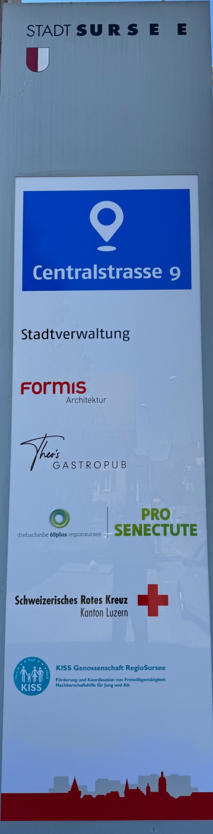 Beratungen Stele Stadthaus Sursee